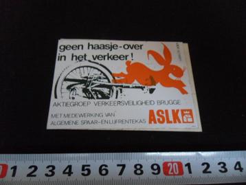 sticker geen haasje-over in het verkeer - veiligheid brugge beschikbaar voor biedingen