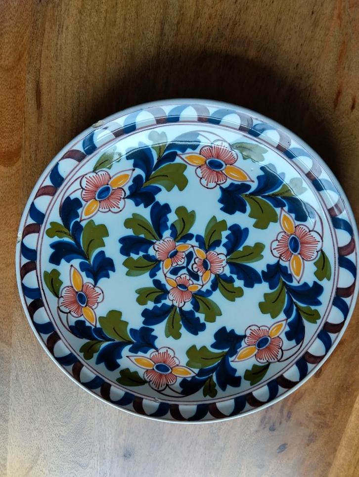 Philips Jubileumbord Makkum (25 jaar trouwe dienst Philips), Antiek en Kunst, Antiek | Wandborden en Tegels, Ophalen