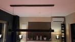 Hanglang Gerie (industrieel, zwart massief eiken), Huis en Inrichting, Lampen | Hanglampen, Ophalen, 50 tot 75 cm, Zo goed als nieuw