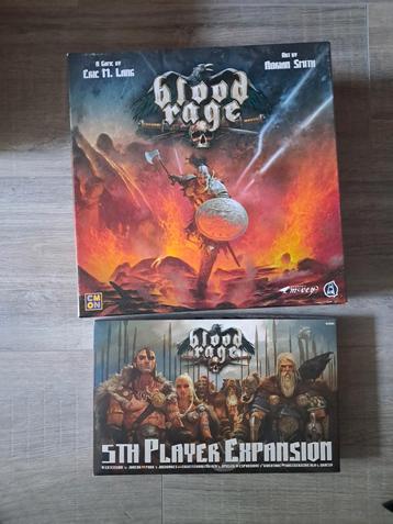 Blood Rage + 5th player expansion beschikbaar voor biedingen