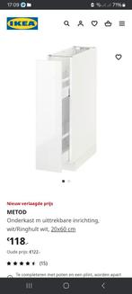 Metod, IKEA apothekers onderkast, Minder dan 100 cm, Minder dan 50 cm, Gebruikt, 50 tot 75 cm