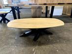 Eikenhouten salontafel Deens ovaal 140x70 cm, 100 tot 150 cm, Eikenhout, Nieuw, Minder dan 50 cm