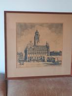 Roodenburg ets mei 1940 Middelburg  bombardement, Antiek en Kunst, Kunst | Etsen en Gravures, Ophalen