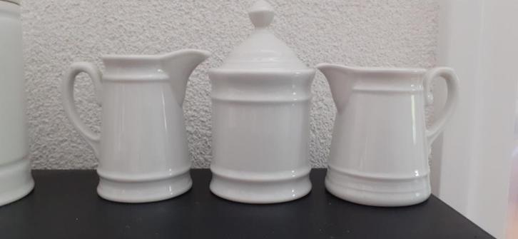 oud wit melkkantje suikerpot brocante, Antiek en Kunst, Curiosa en Brocante, Ophalen of Verzenden