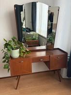 Vintage kaptafel met spiegel, Huis en Inrichting, Ophalen, Gebruikt, 50 tot 100 cm, 150 tot 200 cm
