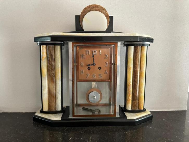 Franse tafel klok ca 1920 defect, Antiek en Kunst, Antiek | Klokken, Ophalen