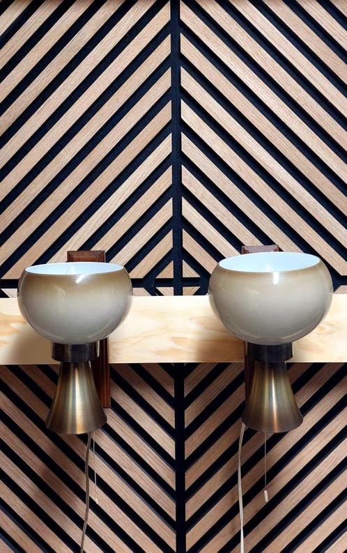Vintage set 2 Diablo Wandlamp lamp lampen Dijkstra Jaren 70, Huis en Inrichting, Lampen | Wandlampen, Zo goed als nieuw, Ophalen of Verzenden