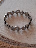 zilverkleurige ring Dollar maat 24, Sieraden, Tassen en Uiterlijk, Ringen, 20 of groter, IJzer of Staal, Nieuw, Ophalen of Verzenden