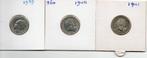 WILHELMINA 3 KWARTJES 1939-1940-1942 ZILVER, Postzegels en Munten, Munten | Nederland, Setje, Zilver, 25 cent, Ophalen of Verzenden
