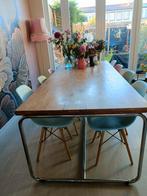 8 Eetkamerstoelen te koop, Huis en Inrichting, Tafels | Eettafels, Kunststof, Gebruikt, 50 tot 100 cm, Rond