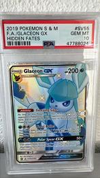 Pokemon Hidden Fates GLACEON GX SV55 PSA 10, Ophalen of Verzenden, Nieuw, Losse kaart, Foil