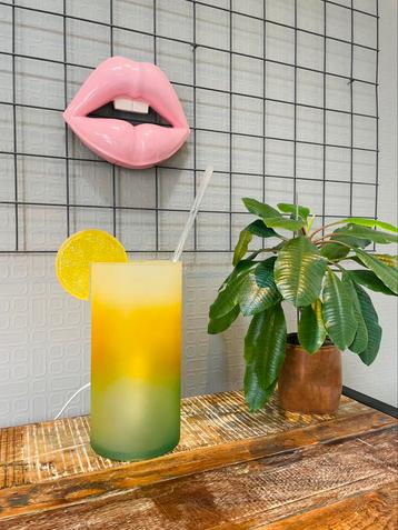 Franse 90’s XXL Glazen COCKTAIL Lamp beschikbaar voor biedingen