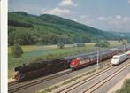 DUITSE HOGESNELHEIDS TRAJECT FULDA WURZBURG STOOM DIESEL ICE, Ophalen of Verzenden, Zo goed als nieuw, Trein, Kaart of Prent