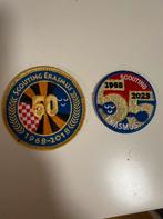 Badges Scouting Erasmus jubileum, Ophalen of Verzenden, Zo goed als nieuw, Embleem, Speld of Insigne