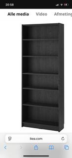 Boekenkast ‘Billy’ zwart 2 stuks, Ophalen, Met plank(en), 200 cm of meer, 50 tot 100 cm