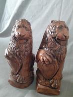 2x beeld "Leeuw" met wapenschild, Ophalen of Verzenden