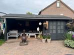 Tuinhuis met overkapping, Tuin en Terras, Gebruikt, Ophalen of Verzenden, 2 ramen, 400 cm of meer