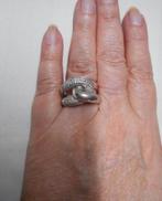 Zilveren royale Ti Sento ring maat krap 18.75 nr.1556, Sieraden, Tassen en Uiterlijk, Ringen, 18 tot 19, Verzenden, Zo goed als nieuw