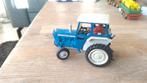 Britains trekker tractor Dunlop Ford 5000 blauw wit 10x7,5 c, Hobby en Vrije tijd, Ophalen of Verzenden, Tractor of Landbouw
