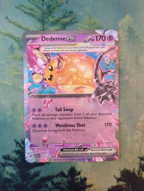 Pokemon Dedenne ex, Hobby en Vrije tijd, Verzamelkaartspellen | Pokémon, Zo goed als nieuw, Losse kaart, Foil, Ophalen of Verzenden