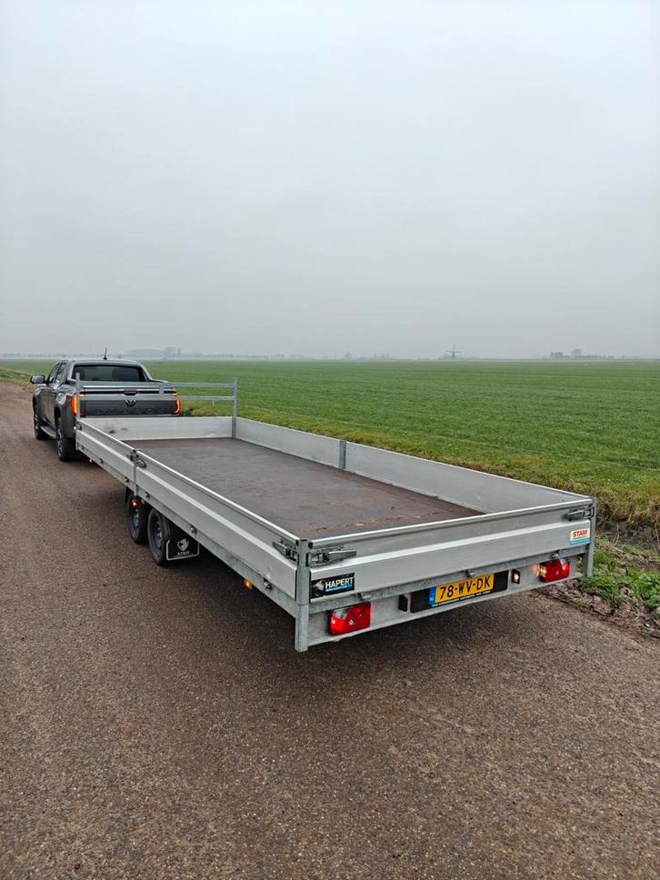 Hapert plateau aanhanger, Auto diversen, Aanhangers en Bagagewagens, Zo goed als nieuw, Ophalen of Verzenden