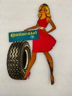 Continental oude reclame pin-up !, Verzamelen, Reclamebord, Gebruikt, Ophalen of Verzenden