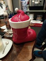 Keramische kerstlaars snoep pot, Ophalen of Verzenden, Zo goed als nieuw