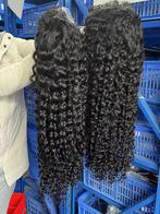 HUMAN HAIR LACE WIG, krullen, curly pruik, Ophalen of Verzenden, Zo goed als nieuw, Pruik of Haarverlenging