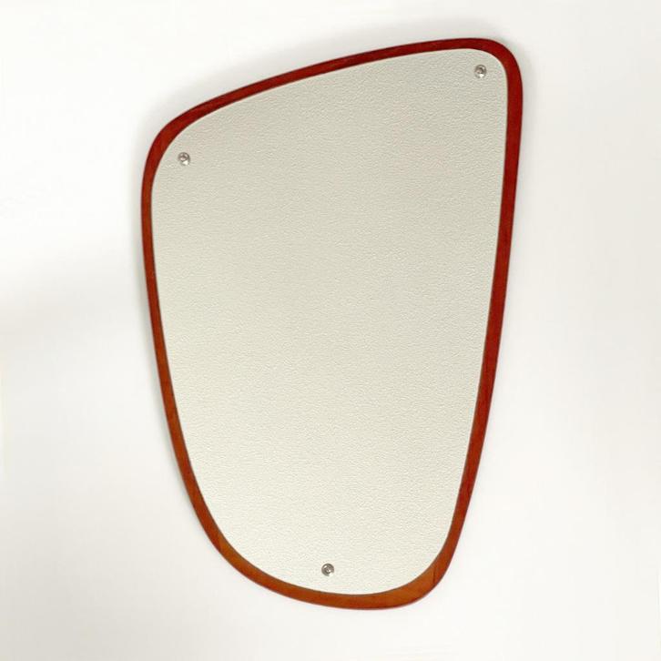teak vintage Mid Century SPIEGEL Deens design Jansen Spejle, Huis en Inrichting, Woonaccessoires | Spiegels, Gebruikt, Minder dan 50 cm