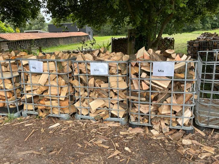 Mix hout, Tuin en Terras, Haardhout, Blokken, Overige houtsoorten, Minder dan 3 m³, Verzenden