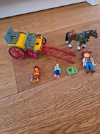 Playmobil Paard en wagen - zonder doos, Ophalen of Verzenden, Gebruikt, Los playmobil