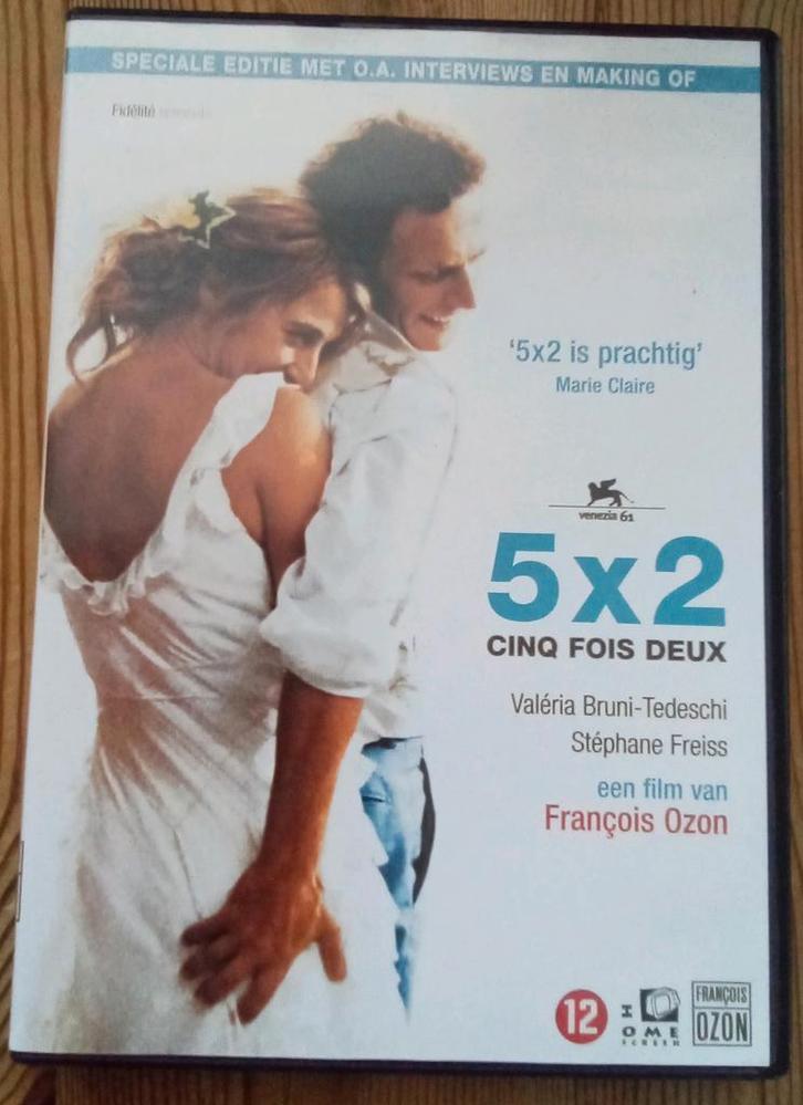 5x2, Cd's en Dvd's, Dvd's | Overige Dvd's, Zo goed als nieuw, Vanaf 12 jaar, Ophalen of Verzenden