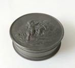 Antiek Tinnen Dekseldoosje met Putto Putti, Antiek en Kunst, Verzenden