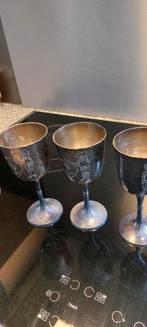 3 zilver bekers.niet gemerkt., Antiek en Kunst, Ophalen of Verzenden