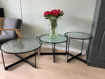 Bijzet/salon tafeltjes 3 stuks beschikbaar voor biedingen
