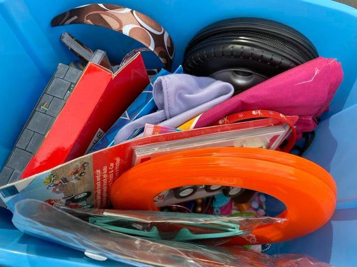 Kist met rommelmarkt spullen, Diversen, Rommelmarktspullen, Zo goed als nieuw, Ophalen of Verzenden
