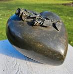 Grote BRONZEN URN / grafdecoratie / ROZEN, Huis en tuin decoratie Marie, Nieuw, Info@huisentuindecoratiemarie.nl, Peize