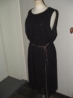 Nieuw! Hema zwarte voile jurk met velours stippen maat XL, Nieuw, Hema, Ophalen of Verzenden, Maat 46/48 (XL) of groter