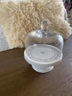 Taartplateau met glazen stolp, Ophalen of Verzenden, Zo goed als nieuw