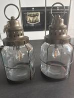 Set Windlichten Blokker - Nieuwstaat!, Ophalen of Verzenden, Nieuw, Glas, Minder dan 50 cm