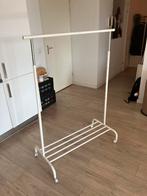 Kledingrek Ikea wit, Ophalen, Met wielen, Gebruikt