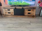 Mango hout tv meubel, Huis en Inrichting, 150 tot 200 cm, Minder dan 100 cm, 25 tot 50 cm, Zo goed als nieuw