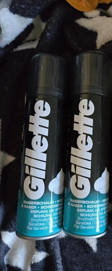 Nieuw pakket gillette en 2 nieuwe scheerschuimen gillette beschikbaar voor biedingen