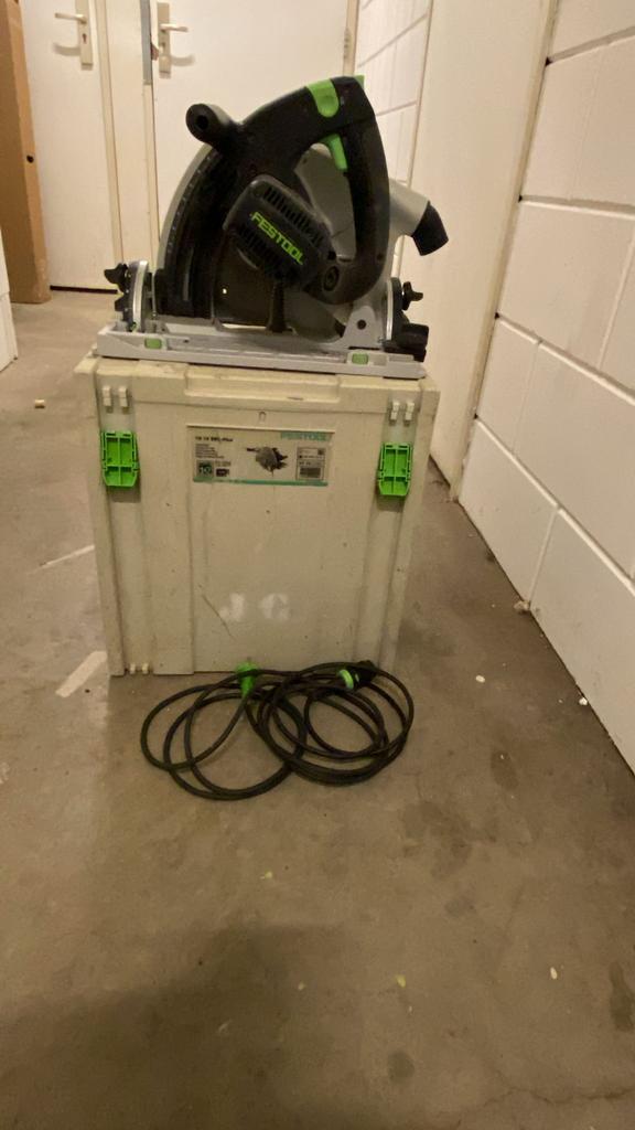 Festool invalzaag TS 75 EBQ met 2 geleiders, Doe-het-zelf en Verbouw, Gereedschap | Zaagmachines, Gebruikt, Invalzaag, 1200 watt of meer