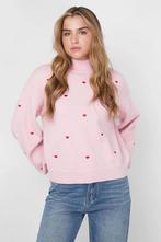 Lieve hartjes trui - Valentijn!, Kleding | Dames, Truien en Vesten, Verzenden, Nieuw, Maat 38/40 (M), Roze