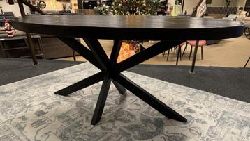 Eettafel ovaal 180cm Zwart Mango Direct/Leverbaar E-2016 beschikbaar voor biedingen