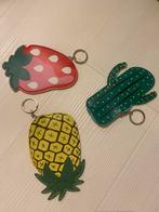 Drie portemonneetjes ananas aardbei cactus, Ophalen of Verzenden, Zo goed als nieuw