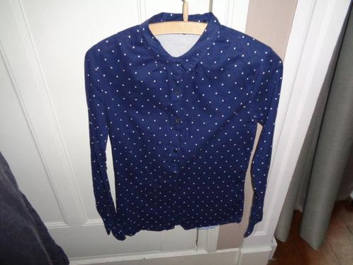 Maison scotch stippeltjes blouse:mt 38, Kleding | Dames, Blouses en Tunieken, Zo goed als nieuw, Maat 38/40 (M), Blauw, Ophalen of Verzenden