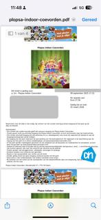 Plopsaland Coevorden 4x, Tickets en Kaartjes, Drie personen of meer, Ticket of Toegangskaart