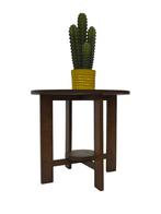 Art Deco Plantentafeltje Bijzettafeltje Eikenhouten Jaren 50, Ophalen, Minder dan 55 cm, Gebruikt, 60 cm of meer